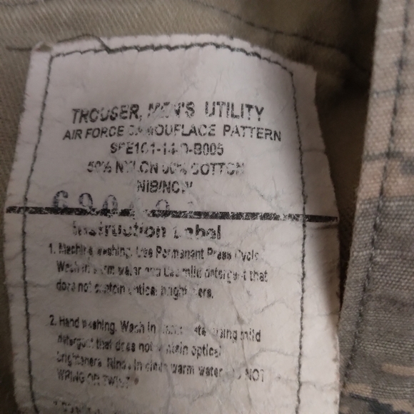 Airforce fatigues/ABU set- pants 34-36"x32" jacket L - Picture 5 of 9